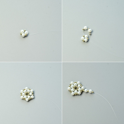 Collier en point de perles en forme de coeur pour la saint-valentin-3