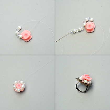 Resin Flower Stitch Ring-3