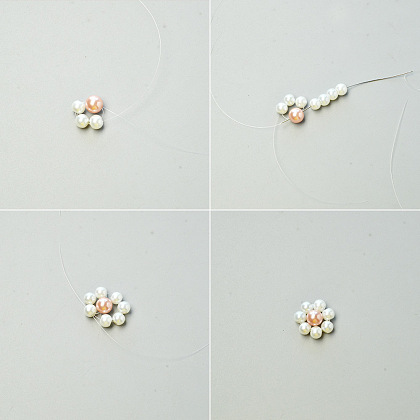 Collier de bavoir perlé de perles de fleur de mariée-3