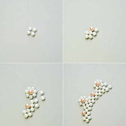 Collier de bavoir perlé de perles de fleur de mariée-4