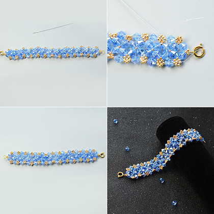 Bracelet délicat en perles de verre-6