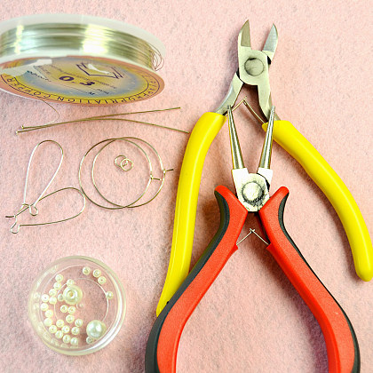 Серьги-подвески с жемчужными бусинами-2