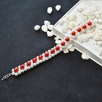 Pearl Beads Stitch Bracelet-6