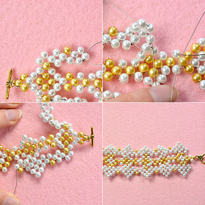 Beaded Bracelet with Pearl-7