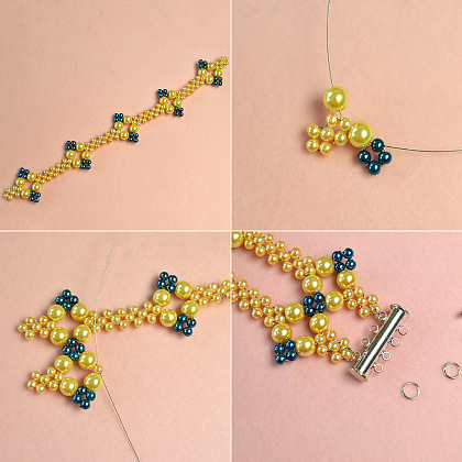 Bracelet élégant avec perles de verre-4