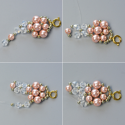 Armband mit rosa Perle-5