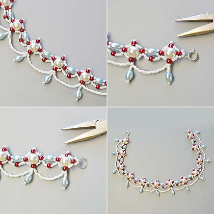 Stilvolle Halskette mit hübscher Perle-8