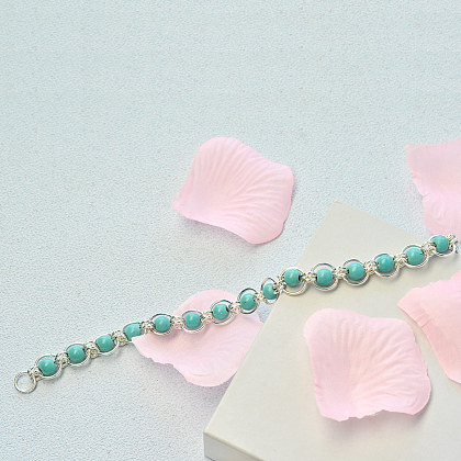 Classic Bracelet with Beautiful Turquoise-4