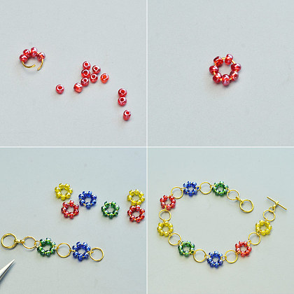 Simple Summer Seed Beads Bracelet-3