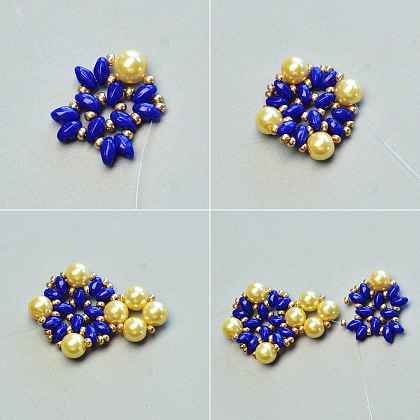 Браслет из бисера с двойным отверстием-4