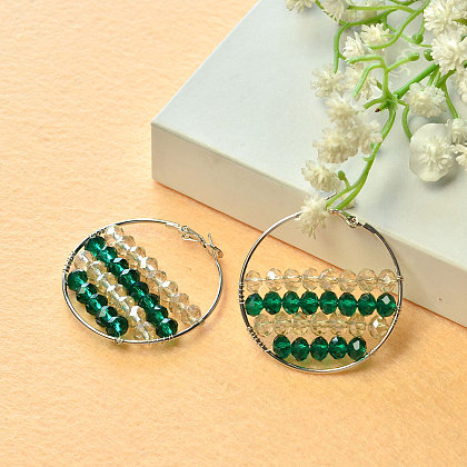 Нежные серьги с кристаллами