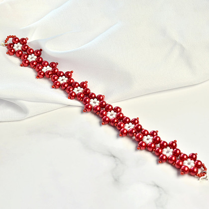 Red Pearl Bracelet-7