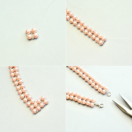 Collier de perles de style doux-3