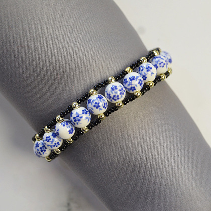 Special Bracelet with Ceramic Beads-6