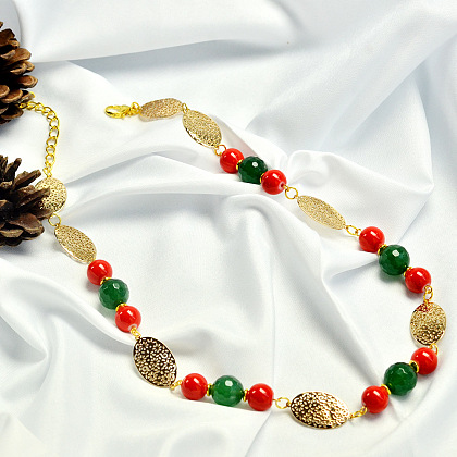 Collier de Noël avec de jolies perles-5