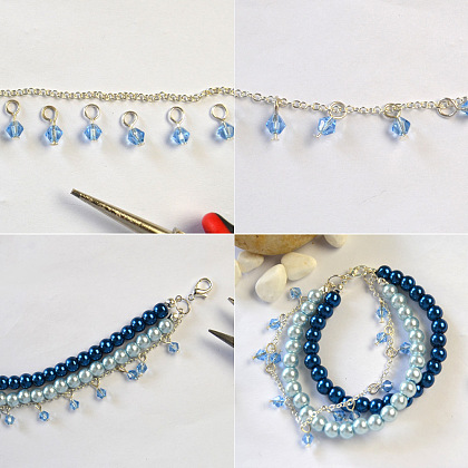 Pearl Crystal Bracelet-4