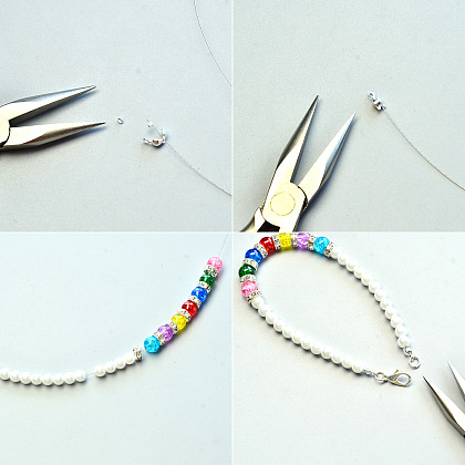 Elegant Colorful Glass Beads Bracelet-3