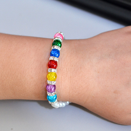 Elegant Colorful Glass Beads Bracelet-5