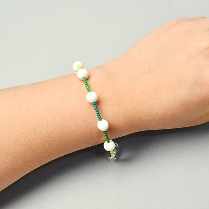 Браслет из бисера градиентного цвета-4