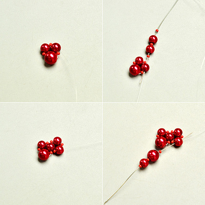 PandaHall DIY Project on How to Make Beaded Red Pearl Necklace for