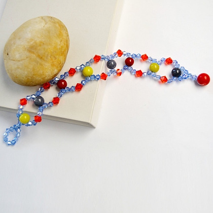 Perlenarmband mit Glasperlen