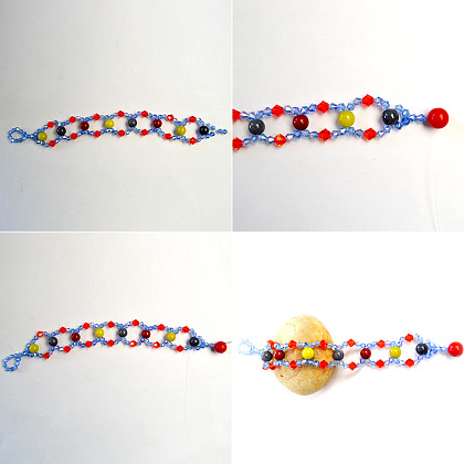 Perlenarmband mit Glasperlen-4