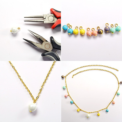 Collier de perles colorées-3
