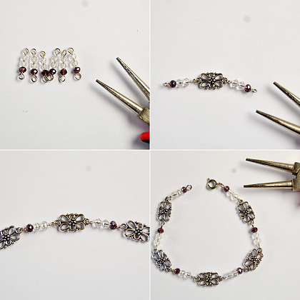 Simple Antique Style Beads Bracelet-3