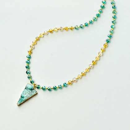 Crystal Beads Quartz Necklace-6