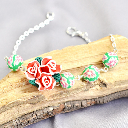 Flower Beads Bracelet-1