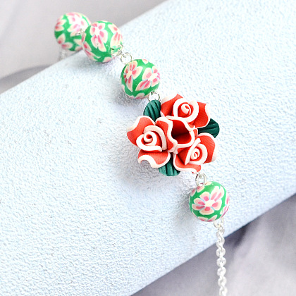 Flower Beads Bracelet-4
