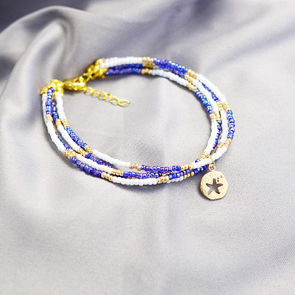 Bracelets de perles de rocaille colorées-6