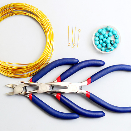 Golded Turquoise Bracelet-2