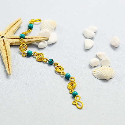 Golded Turquoise Bracelet-7