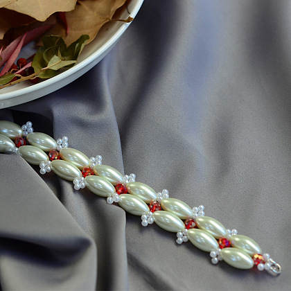 Rice Shape Beads Bracelet-6