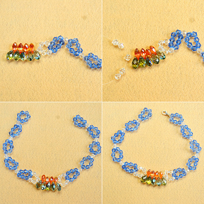 Colorful Glass Beads Bracelet-4