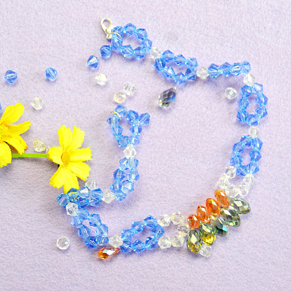 Colorful Glass Beads Bracelet-6