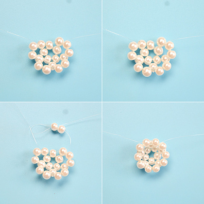 Elegante braccialetto con sfere di perle-5