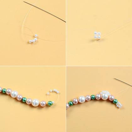 Exquisita pulsera de perlas-3
