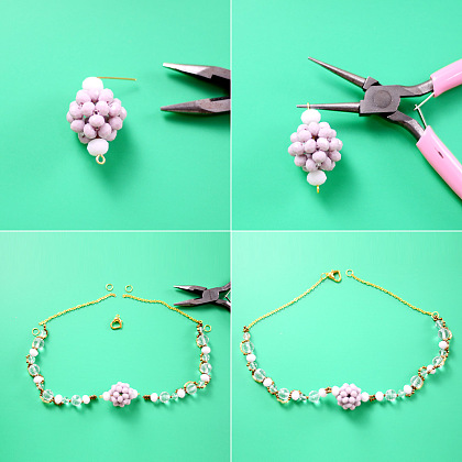 Ожерелье из хрустальных бусин-5