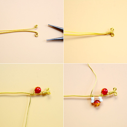 Браслет с красными кристаллами-3