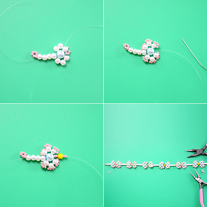 Жемчужное ожерелье из сладкого цветка-4