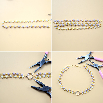 Ожерелье из хрустальных бусин-4
