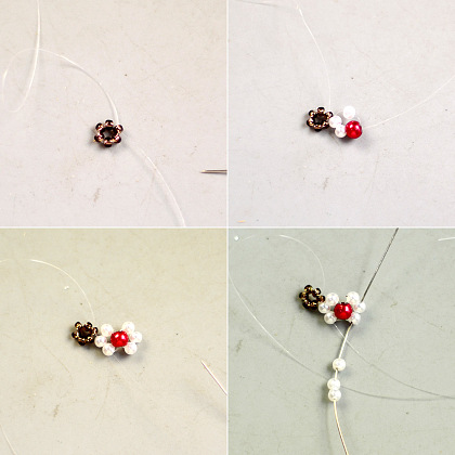 Простой крошечный браслет из жемчуга-3