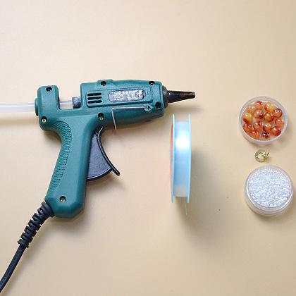 Стекло бисером серьги-2