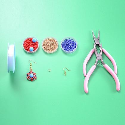 Colorful Beaded Earrings-2