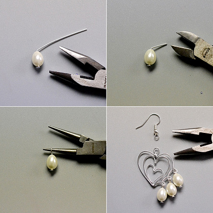 Heart-shaped Wire Earrings-6