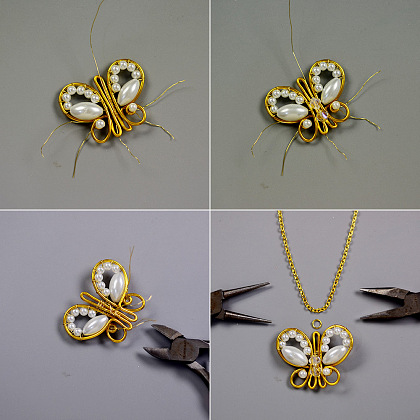 Butterfly Pendant Necklace-7