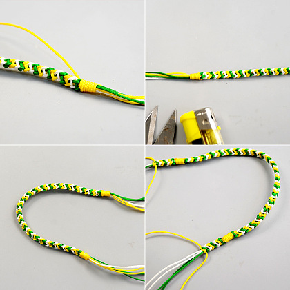 Braided Bracelet with Pineapple Pendant-6