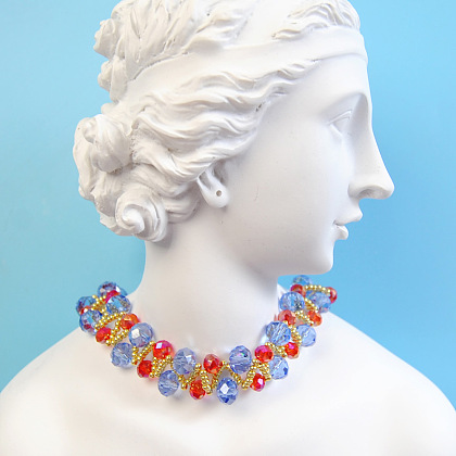 Multicolor Glass Bead Necklace-5